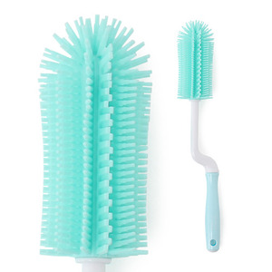Silicone rotate bottle brush mint